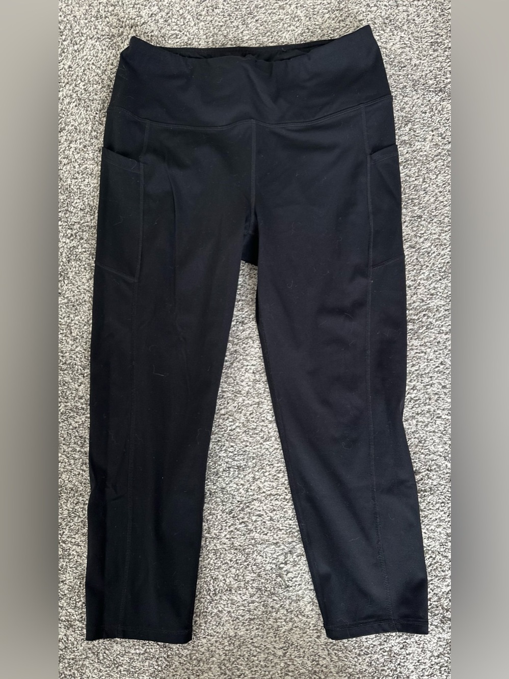 GAIAM Black Active Jogger Pants with Side Pockets